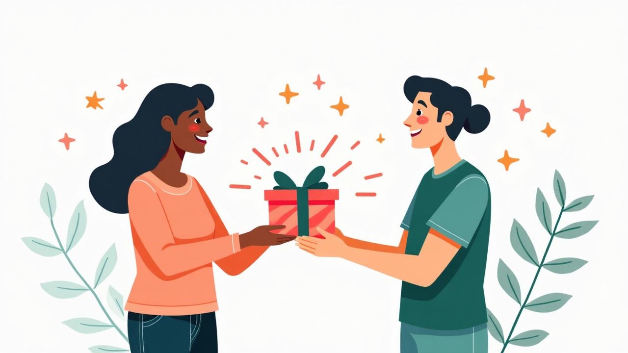Two people celebrating and sharing the gift of learning