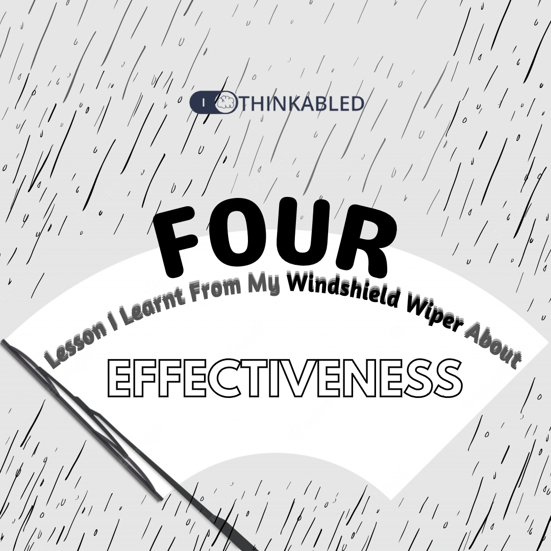 Effectiveness by wipers